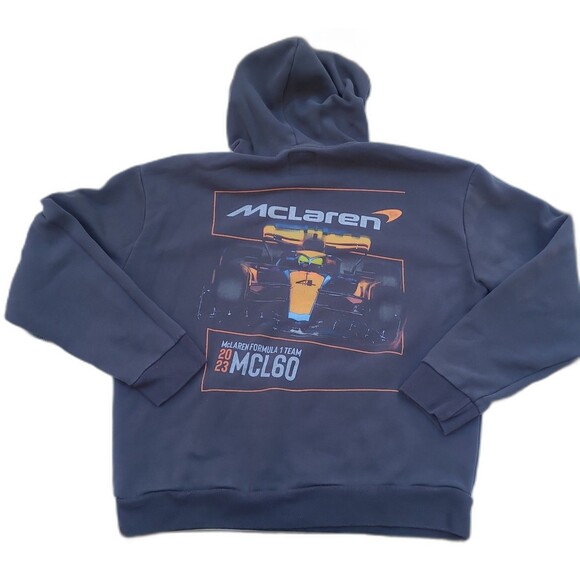 Hollister McLaren Formula 1 Team Gray Graphic Hoodie MCL60 - Picture 1 of 12